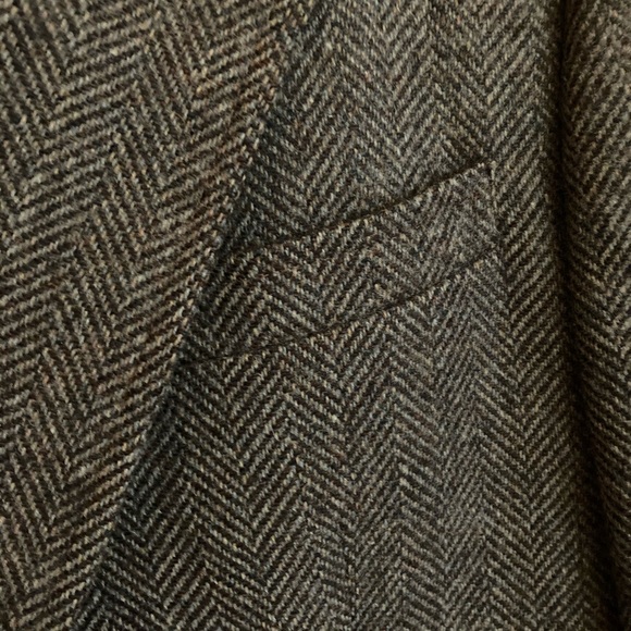 Vintage Benchley Limited Classic Wool Tweed Blazer Leather Wrapped Buttons - Picture 4 of 8